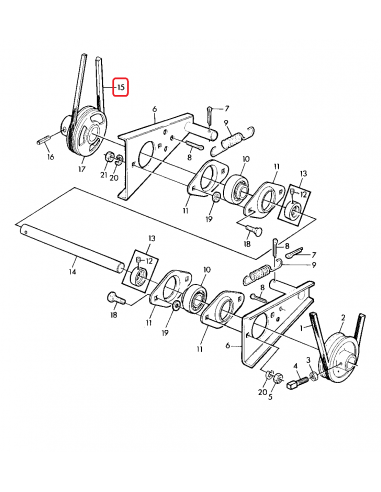 Curea AVX10X600 mm John Deere Z32190, AZ22534