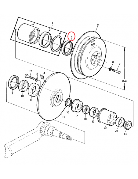 Simering Variator John Deere AH87141