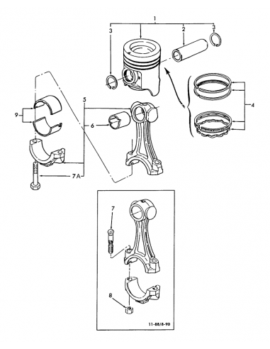 E7NN6108FA, E7NN-6108-FA, 87800266, 87295264
