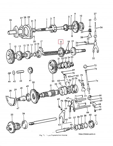 Ax Transmisie Principal Ford New Holland 81717875, 957E7061E, 957E-7061-E