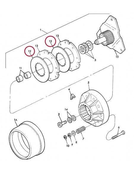 Disc Ambreiaj Balotiera Ø 175 mm Z-27 184540, 221335, 261798, 767120, 80184540, 80221335, 80261798