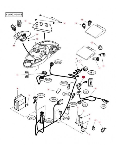 Switch, Rocker Massey Ferguson 4290447M1, 4290447M2, 4271356M1, 4271356M2