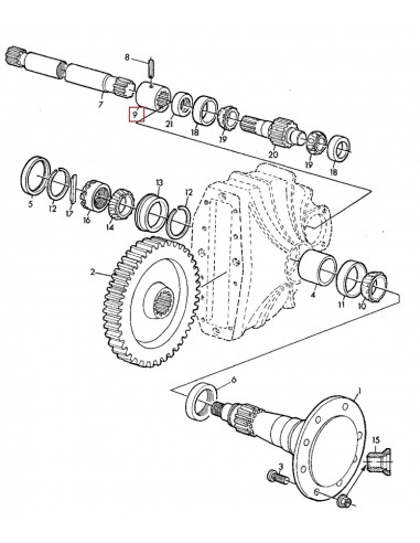 Bucsa Planetara 102 mm Z-23 John Deere Z37932
