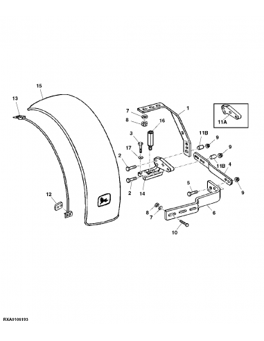 Fender John Deere R192450, R169739, R127774, RE54348