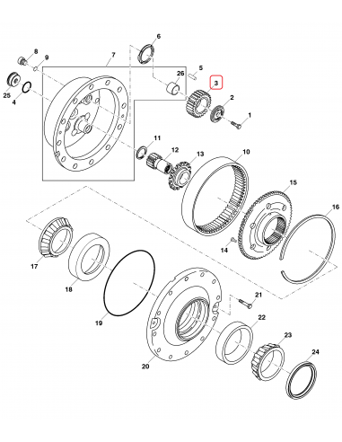 Pinion, Planet Z-26 John Deere R310683