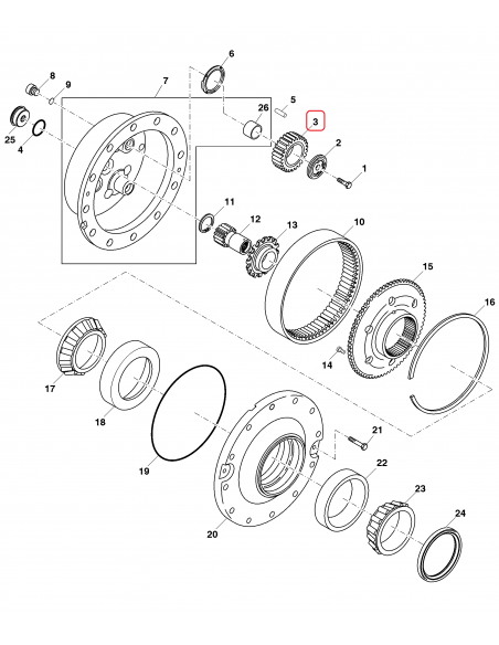 Pinion, Planet Z-26 John Deere R310683