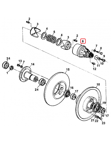 Hub, Variator Z-27 John Deere Z11580