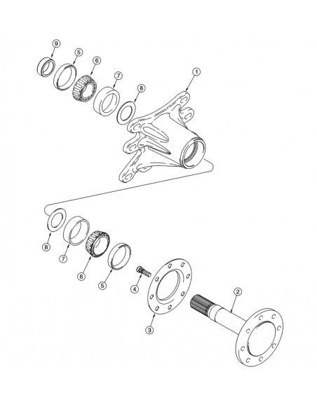 Shaft, AxleShaft, Axle Case IH 338550A4, 338550A2, 338550A3, 338550A1