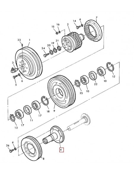 Butuc Variator Hidraulic John Deere Z13040, Z12888 Butuc Variator Hidraulic John Deere Z13040, Z12888