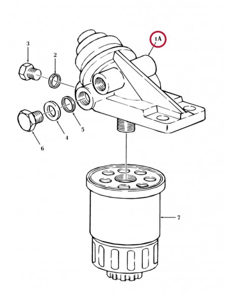 Head, Fuel Primer Ford New Holland 81866599, 81866602, 87800222, F1NN9A384AA Head, Fuel Primer Ford New Holland 81866599, 81866602, 87800222, F1NN9A384AA