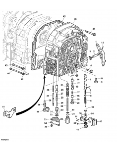 Gasket, Transmission Front Cover John Deere R202640, R321236, R198523, R169942 2
