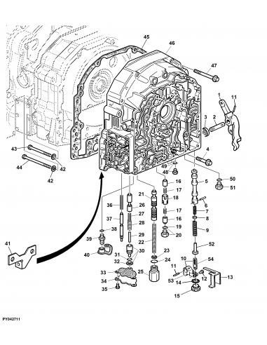 Gasket, Transmission Front Cover John Deere R202640, R321236, R198523, R169942