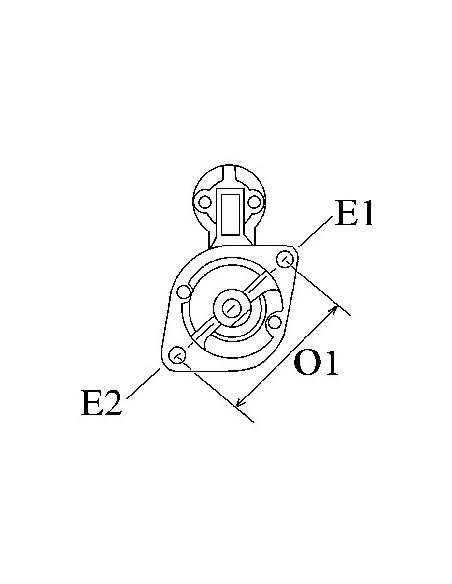 Starter 12V, 3 Kw EJD1,8/12R70, EJD3/12AR1, EJD3/12BR1, 0001362036