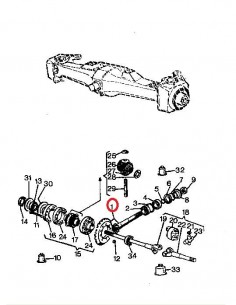 Bevel Gear Set Z-9/33, Landini 3427110M91