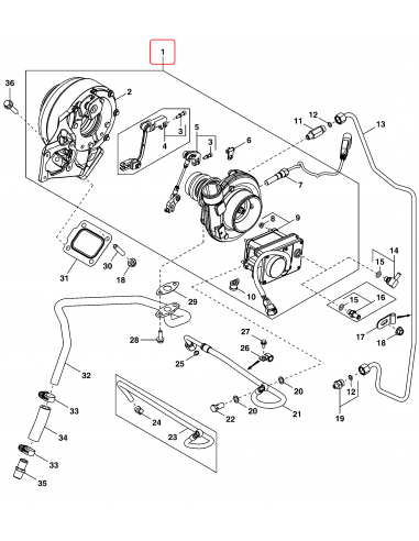 Turbosuflanta John Deere DZ108144, RE527144, RE534538, RE535680, 0011471620