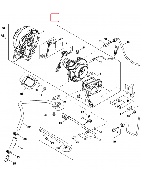 Turbosuflanta John Deere DZ108144, RE527144, RE534538, RE535680, 0011471620
