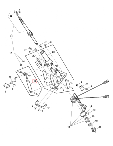 Gas Operated Cylinder John Deere 1599KH, AL115780, AL150755, AL209275, AL222225, AL78345, L115780, RE151217, RE152042, RE50227, Gas Operated Cylinder John Deere 1599KH, AL115780, AL150755, AL209275, AL222225, AL78345, L115780, RE151217, RE152042, RE50227,