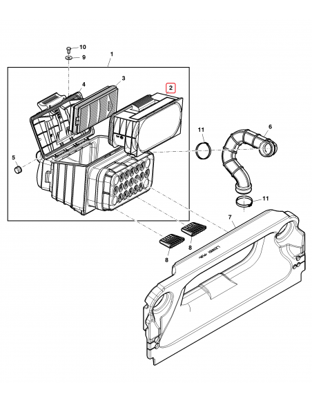 Air Filter, Primary 320 mm John Deere AL207628, AL215055