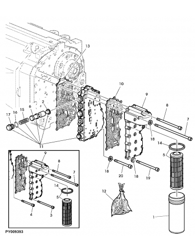 John Deere L224956, L171387, L156184, L154204