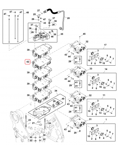 John Deere RE588380, RE563557, RE580525