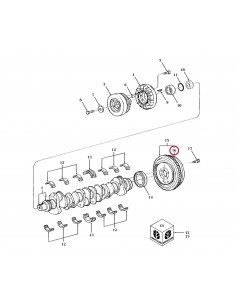Coroana Volanta Ø 372x408x16 mm Z-128 CNH 83949153