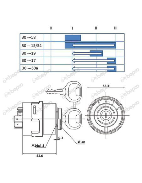 Contact Pornire cu Cheie X830240110000