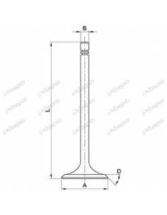 Supapa Admisie Ø 9x42x148 mm 45° 005214200 2