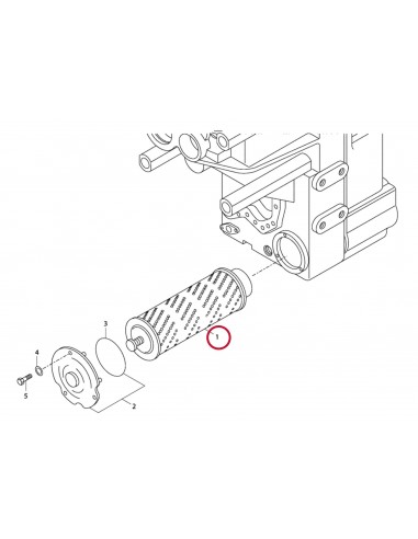 Filtru Hidraulic, Transmisie 294 mm 0501.208.244, 8049843, S302041, 8482127, 3708049843,
