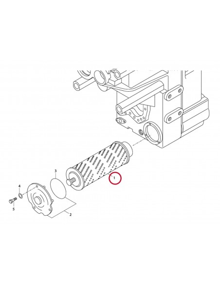 Filtru Hidraulic, Transmisie 294 mm 0501.208.244, 8049843, S302041, 8482127, 3708049843,