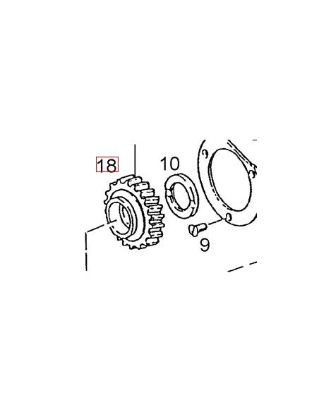 Pinion Transmisie 155700220097 GEAR 40Km/h Z-34 155700220097