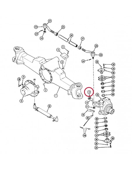 Oil Seal, Front Axle 40x54 mm Case-IH/New Holland 128647A1, 86508079, 87775992, CR539036, 39.70x54.10x12.29 mm Oil Seal, Front Axle 40x54 mm Case-IH/New Holland 128647A1, 86508079, 87775992, CR539036, 39.70x54.10x12.29 mm