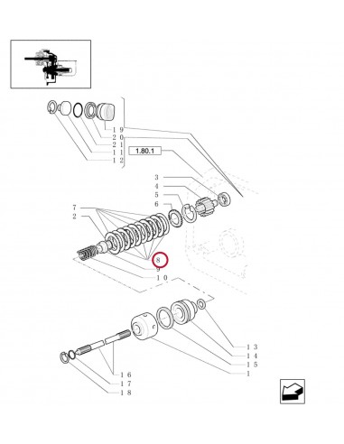 Disc Frictiune Priza  Putere Ø 133x2 mm Z-45 47994860, 5165950, 5165951, 90426567, 90399200