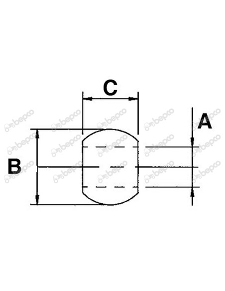 Bila Tirant Ø 37.3x56x41 mm Cat 2/3