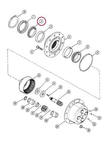 Rulment Ø 158.75 mm 37425/37625, 81803413, 81803420, 957E4221, 957E4222, 1850849M91, 1850909M91, 185251M1, 185252M1