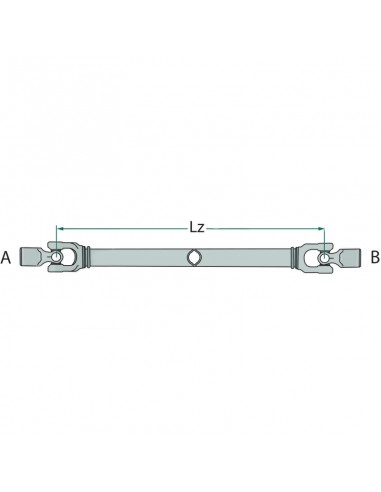 Ax PTO Lz 1210 mm Blueline 377249, 377377249