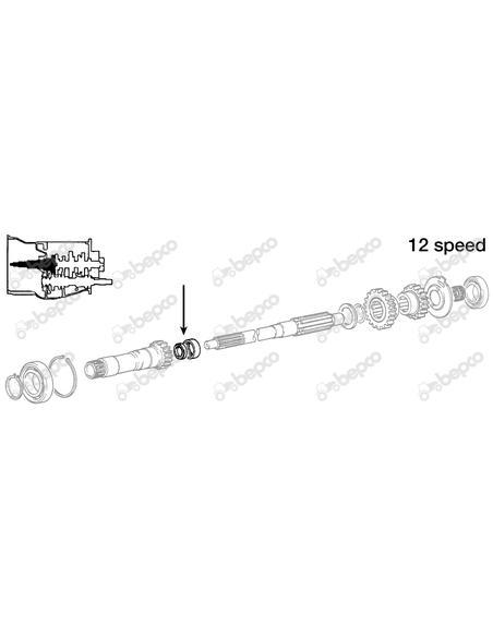 Simering Ø 30x38x6 mm Massey Ferguson 883935M2, 883935M3, 883935M4, 883935R4