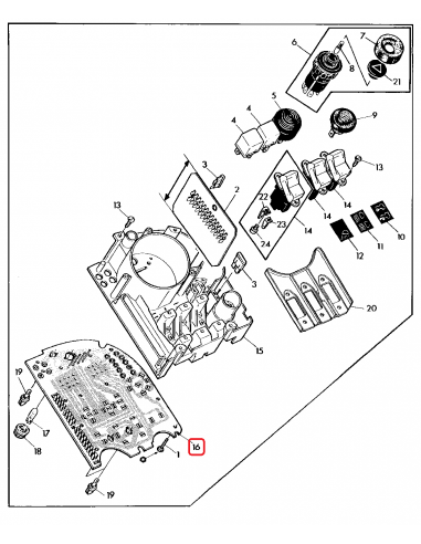 Dashboard, Instrument Housing  John Deere AL70294, AL35168, AL37513, VDO 993087252, X16-120.7558