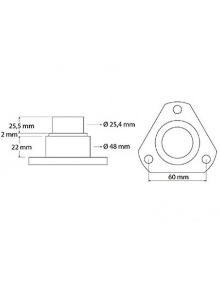 Pivot  Ø 25.5x48 mm 87759380, L40004, 83933900, 4472353682, 81670C1, F198300020440 Pivot  Ø 25.5x48 mm 87759380, L40004, 83933900, 4472353682, 81670C1, F198300020440