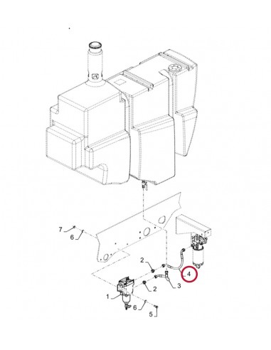 Hose, Fuel Injection NEW HOLLAND 87488652