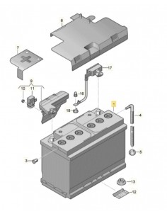 Battery 12V 110AH 520A VW-Audi 000915105DL, 000 915 105 DL 2