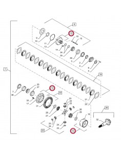 Case, Differential 87324492, 87310140, 070DS105X 2