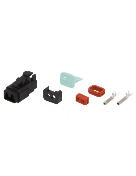 Wire Plug 2 Pins, Rectangular, Deutsch 9861354, 155-2269, 1552269, 5010293087, 8067321