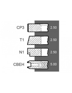 Piston Ring Set Ø 105-2.5x2.5x2.5x5 mm Same 0.042.0052.6, 004200526, 0.054.0052.6, 005400526, 0.073.0052.6 2