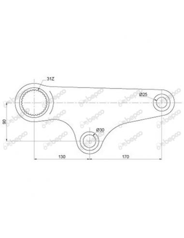 Upper Hydraulic Rockshaft Lift Arm RH John Deere L114584, L79947