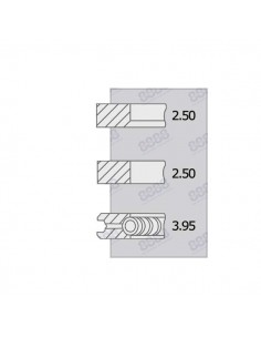 Segmenti Piston Ø 100-2.5x2.5x4 mm Perkins 4181A014, 4181A015, 4181A019, 4181A027, 4181A041 2
