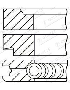 Segmenti Piston 95.00 - 2.5x2.5x5.5 mm 08-207200-00