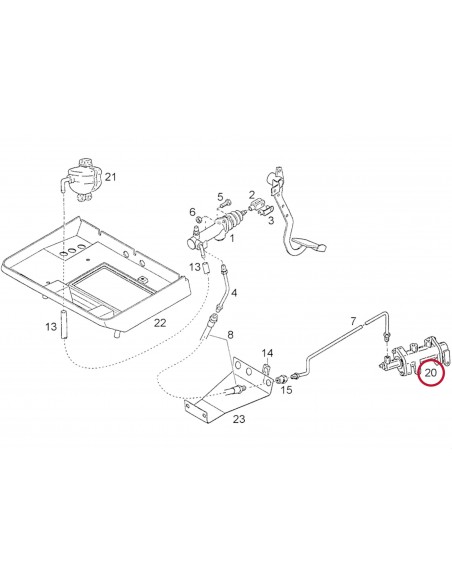 Clutch Booster, Compessed-Air System 31.8x54 mm 1-31-723-101, 04411564.4 Clutch Booster, Compessed-Air System 31.8x54 mm 1-31-723-101, 04411564.4