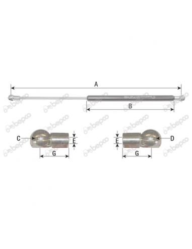 Cilindru cu Gaz 330x160 278 NM 1280263C1