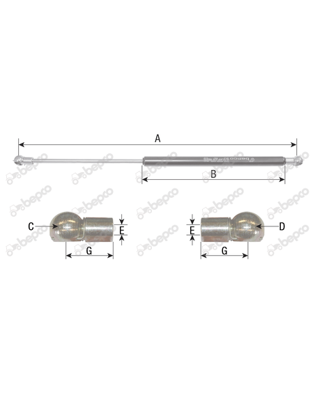 Cilindru cu Gaz 330x160 278 NM 1280263C1