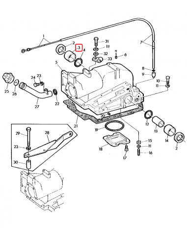 Bushing, Rockshaft Housing LH John Deere R58199
